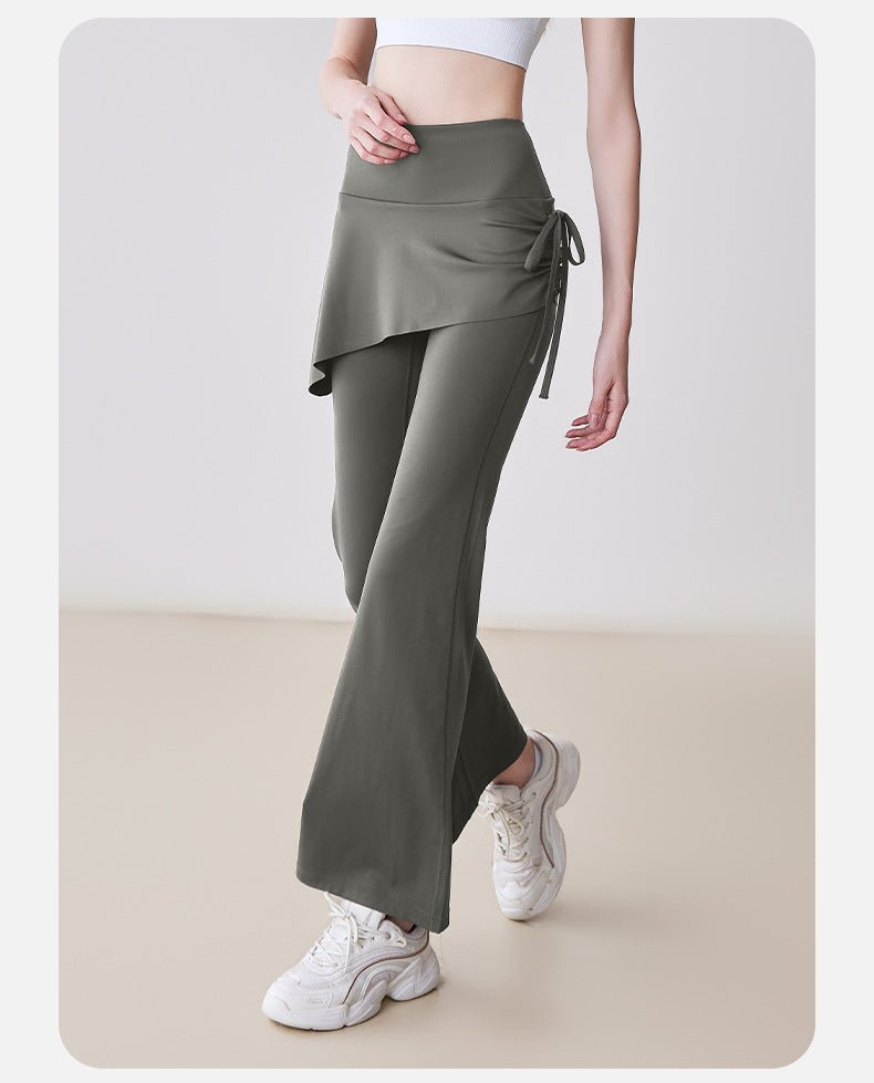 High Waist Skirted Flare Yoga Pants Women | Slim Fit Sport Leggings - Women's Activewear by Ceecile